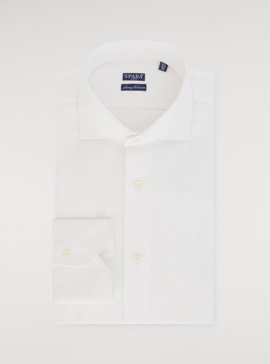 Camicia Oxford in cotone collo francese.-0