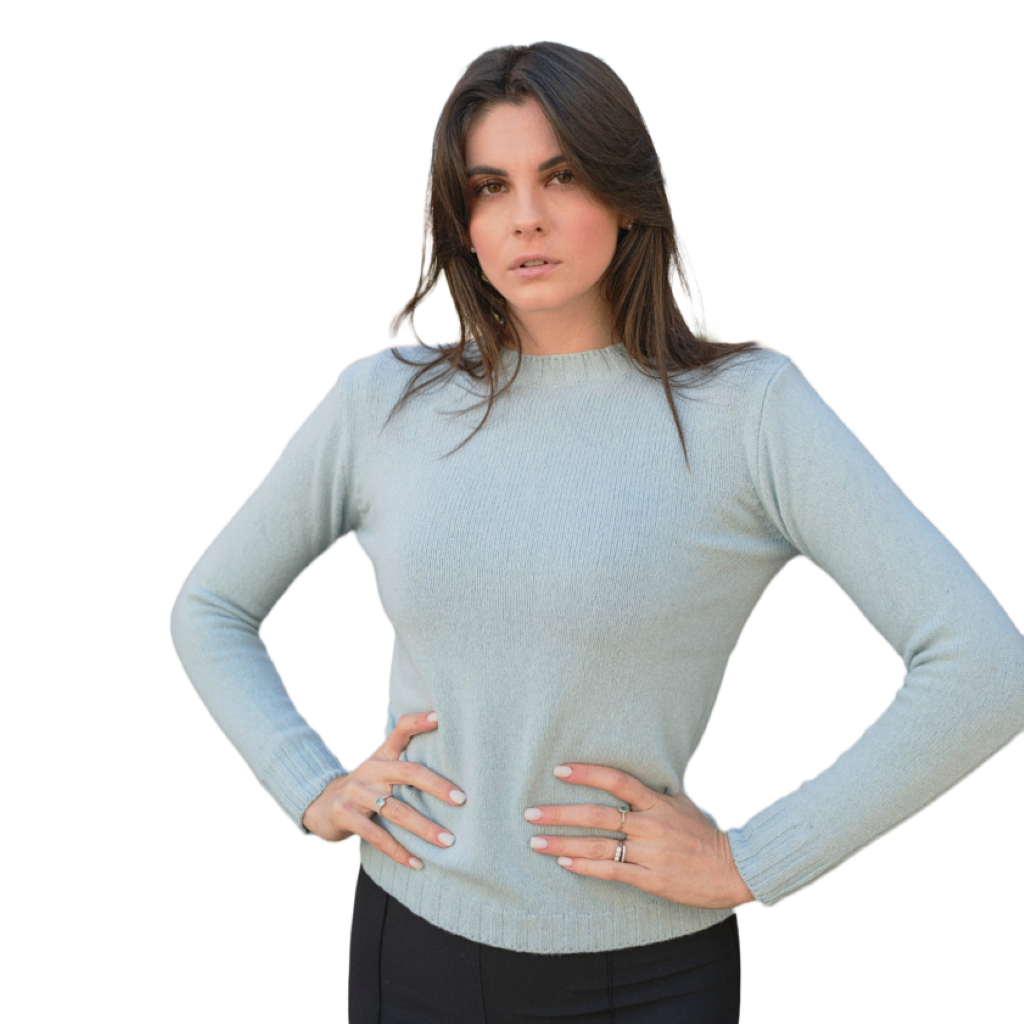 Maglia Donna Girocollo in Cashmere Rigenerato