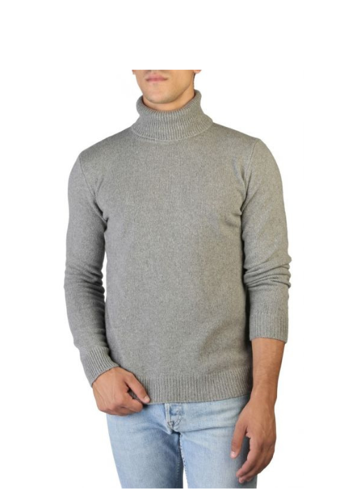 Men's High Neck Sweater Regenerated Cashmere Fineness 7-4