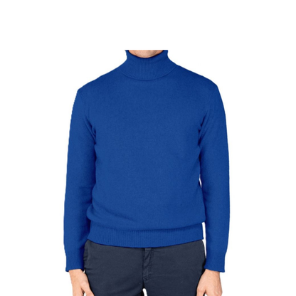 Men's High Neck Sweater Regenerated Cashmere Fineness 7-6
