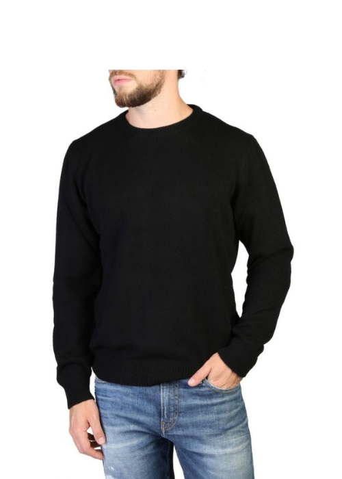 Men's Crew Neck Sweater Regenerated Cashmere Fineness 7-1