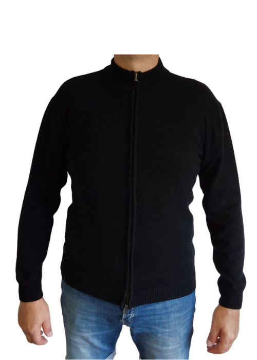Men's Zip Up Regenerated Cashmere Sweater