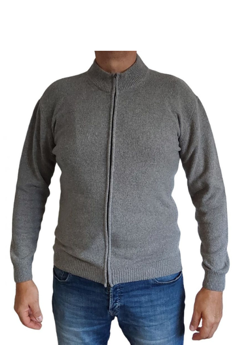 Men's Zip Up Regenerated Cashmere Sweater