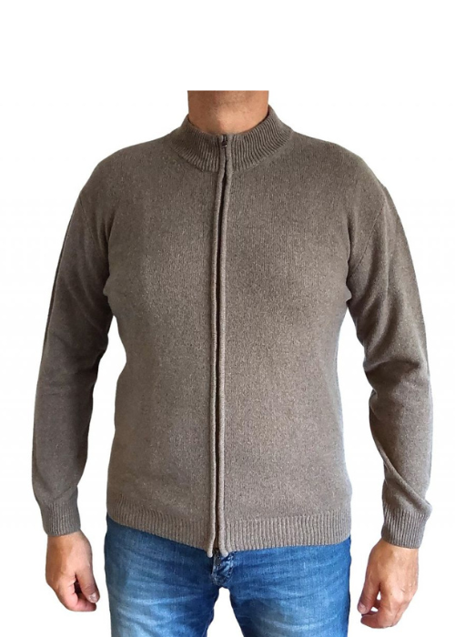 Men's Zip Up Regenerated Cashmere Sweater